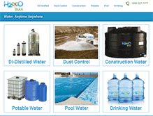 Tablet Screenshot of h2ecowater.com